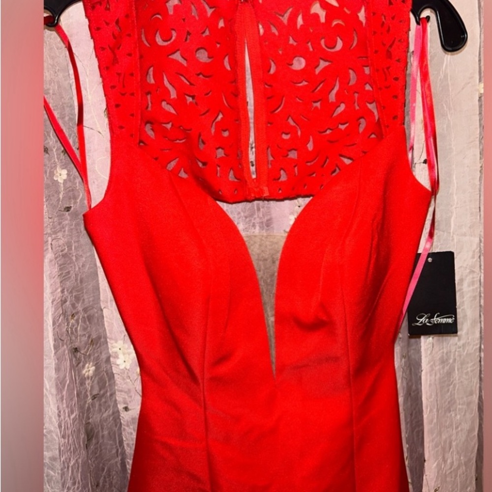 La Femme Red Prom Dress NWT